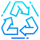 recycle Ícone transformação de produtos